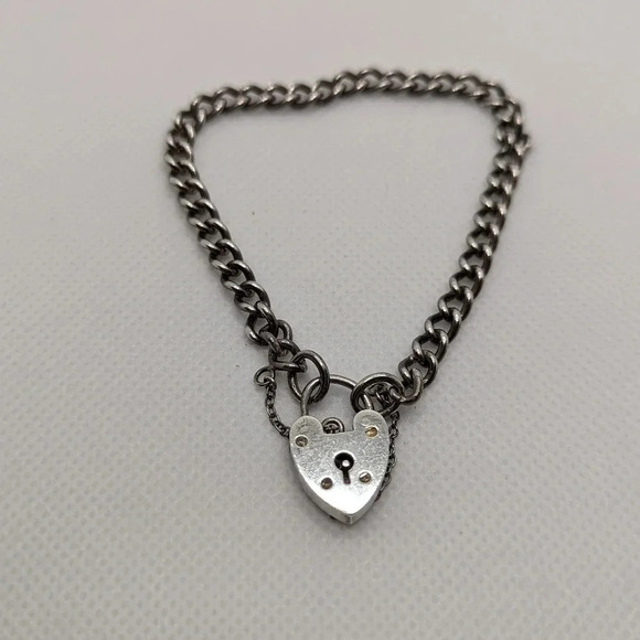 925  Victorian style lock bracelet - Picture 1 of 5